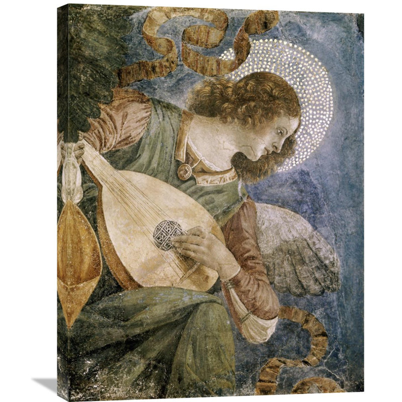 Global Gallery Music Making Angel With Lute By Melozzo Da Forli