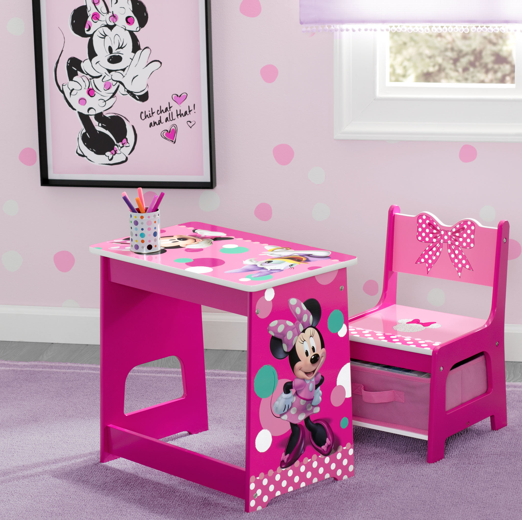 disney minnie mouse deluxe art table