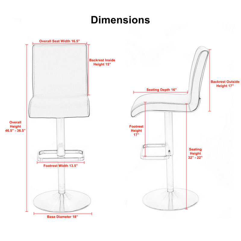 Matrix Adjule Height Swivel Bar Stool Reviews Wayfair Adjule Height Swivel Bar Stool