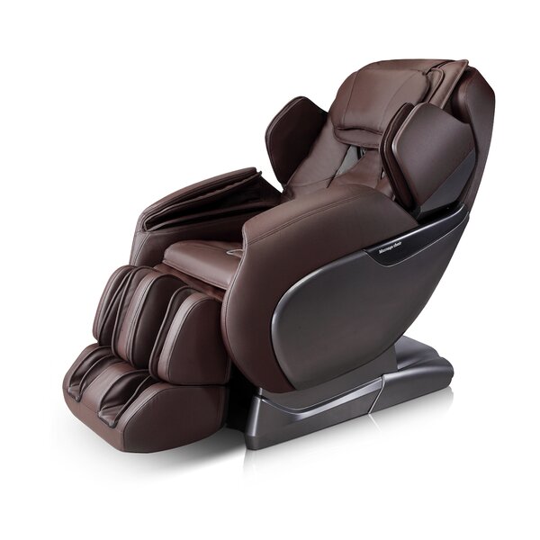 Luxury Genuine Leather Power Reclining Heated Full Body Massage Chair By Winston Porter