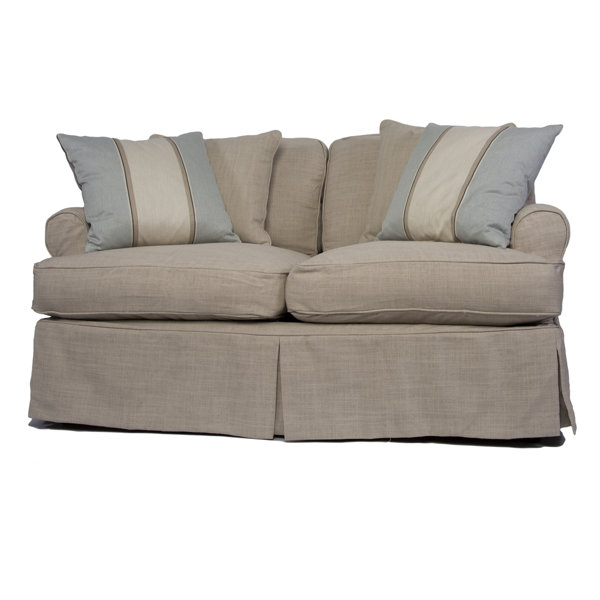 Premium Shop Coral Gables T-Cushion Loveseat Slipcover Spectacular Sales for