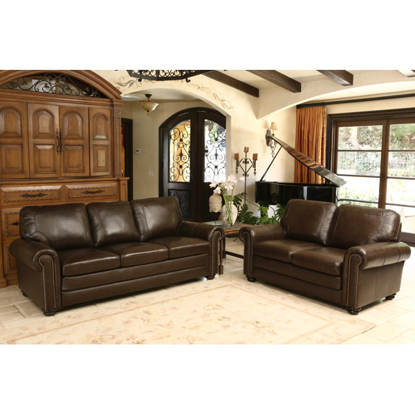 Bolling Leather Configurable Living Room Set by Da