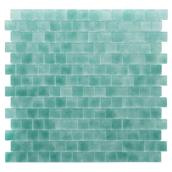 Kellani Quartz 0 75 X Gl Mosaic Tile In Aqua Green Kellani Quartz 0 75 X Gl Mosaic Tile In Aqua Green Reviews Wayfair