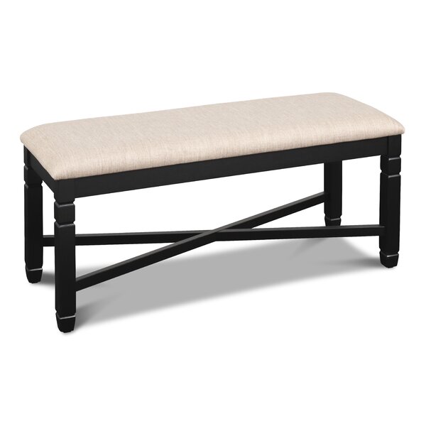 Borodale DINING BENCH-BLACK By August Grove