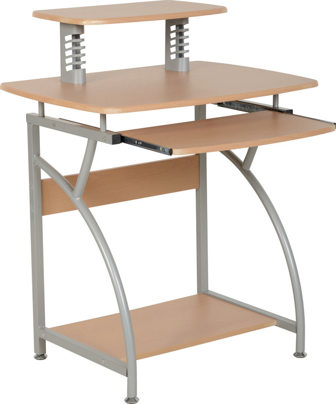 Home & Haus Chico Computer Desk with Keyboard Tray & Reviews Wayfair