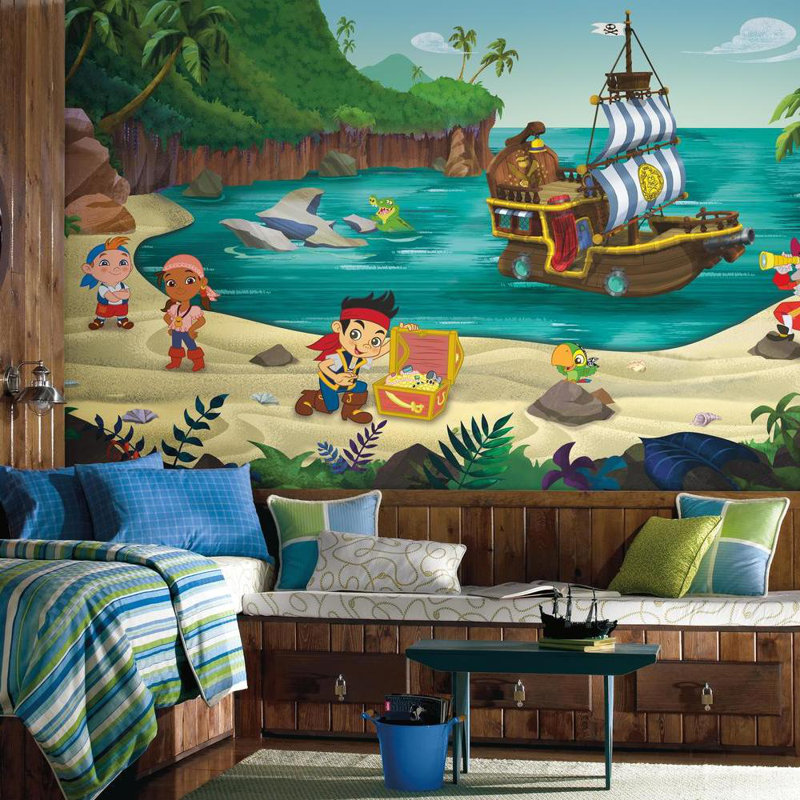 York Wallcoverings Walt Disney Kids Ii Jake Never Land Pirates Xl
