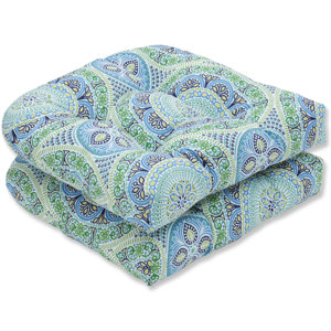 Delancey Jubilee Wicker Rocking Chair Cushion (Set of 2)