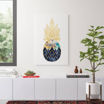 Precious Pineapple I By Elisabeth Fredriksson Picture Frame Graphic Art Print On Canvas Reviews Allmodern