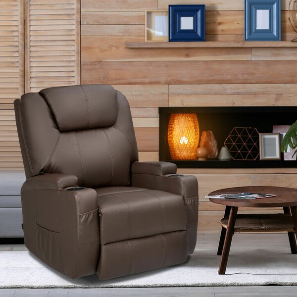 8 Point Leather Massage Chair By Red Barrel Studio