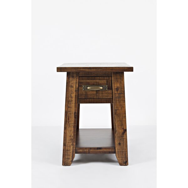 Athol End Table With Storage By Three Posts