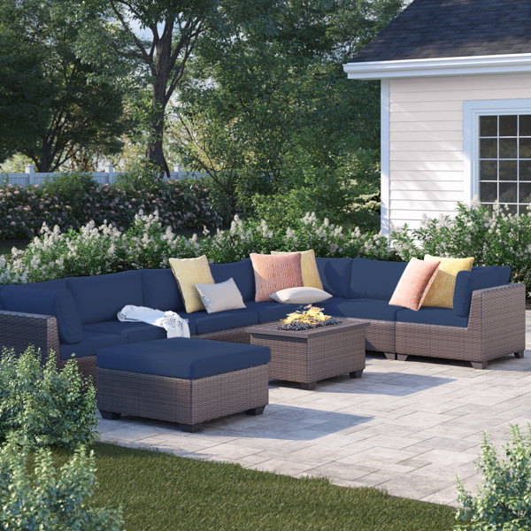 Fernando 9 Piece Sectional Seating Group with Cushions