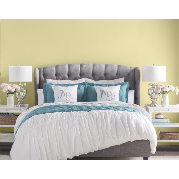 Felicity Upholstered Panel Bed by Three Posts