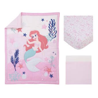 Disney The Little Mermaid Nursery 3 Piece Crib Bedding Set Wayfair