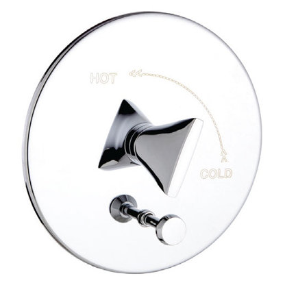 Polished Gold J16 Bath Series High Flow Stop Valve and Flow Control Valve Body and Trim Finish