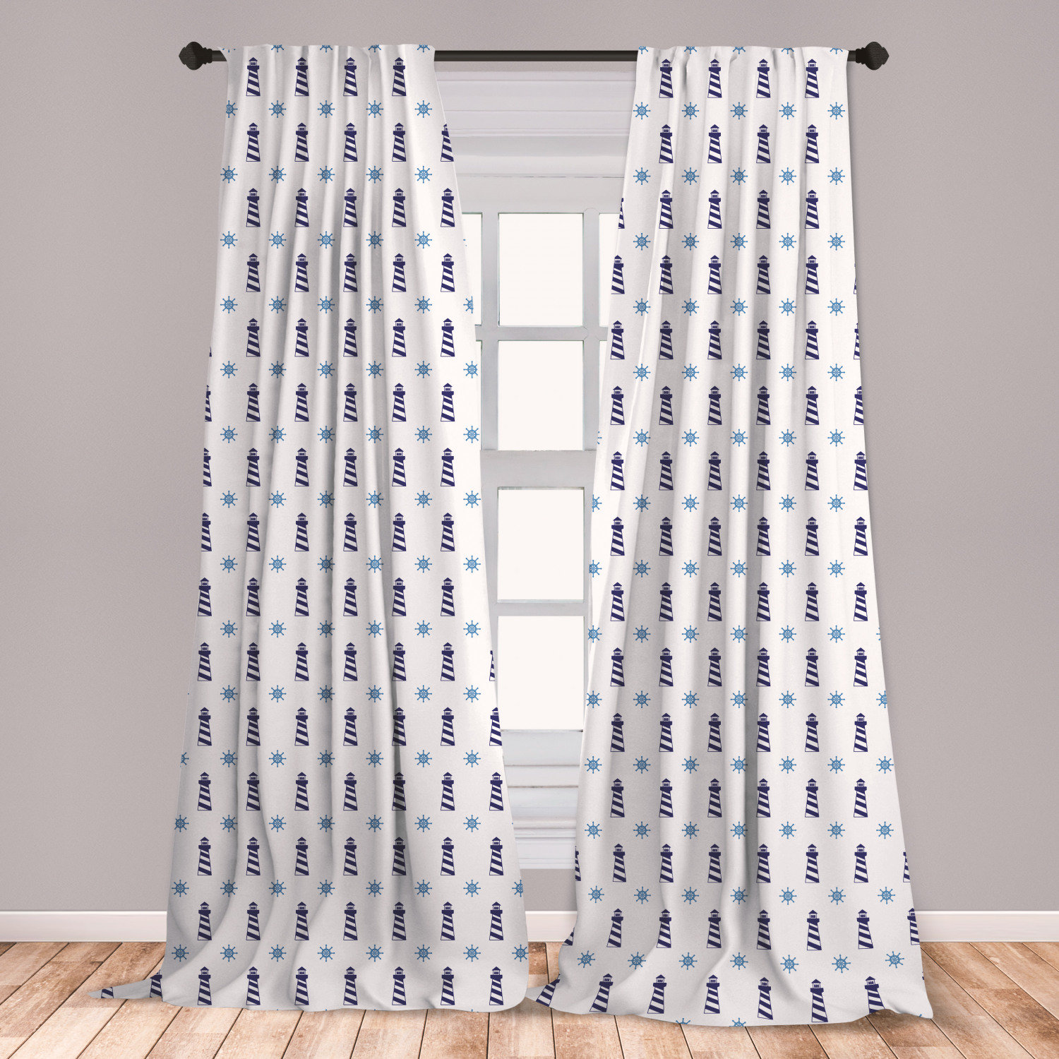 East Urban Home Ambesonne Navy Blue Window Curtains East Urban Home Ambesonne Navy Blue Window Curtains