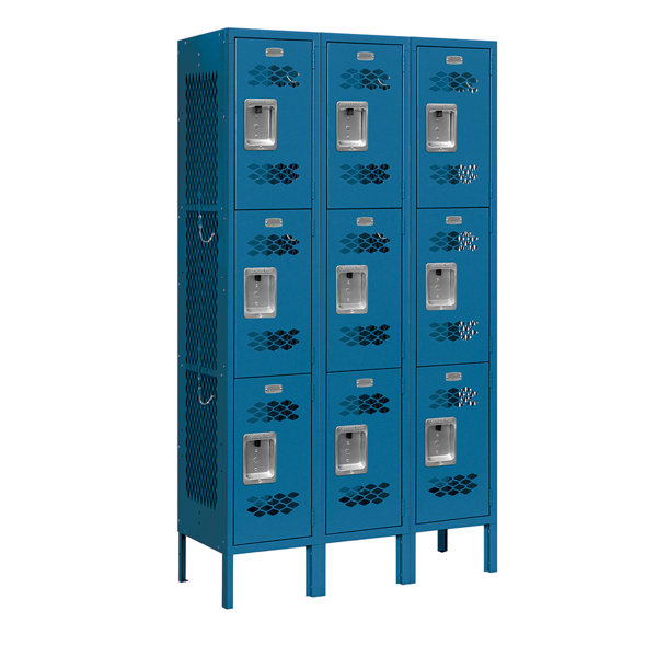 3 Tier 3 Wide Gym and Locker Room Locker by Salsbury Industries