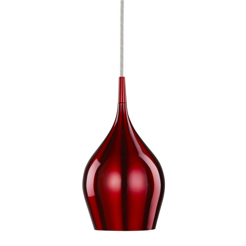 Searchlight Lighting Lebhafte rote Aluminium kleinen einzelnen Anhänger - Searchlight 64...