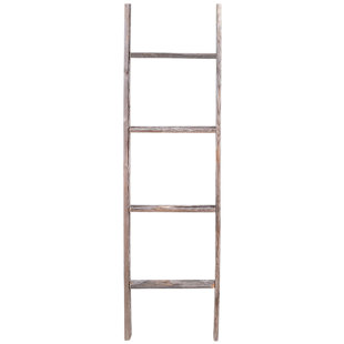Rustic Wood 4 Ft Blanket Ladder Rustic Wood 4 Ft Blanket Ladder
