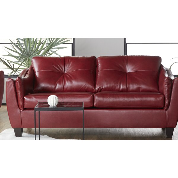 Manatuto Leather Sofa By Ebern Designs