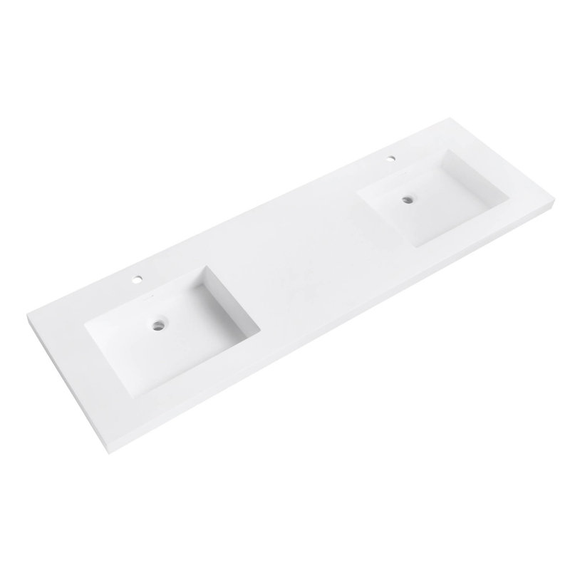 Avanity Versastone 73 Double Bathroom Vanity Top Reviews Wayfair Double Bathroom Vanity Top Reviews