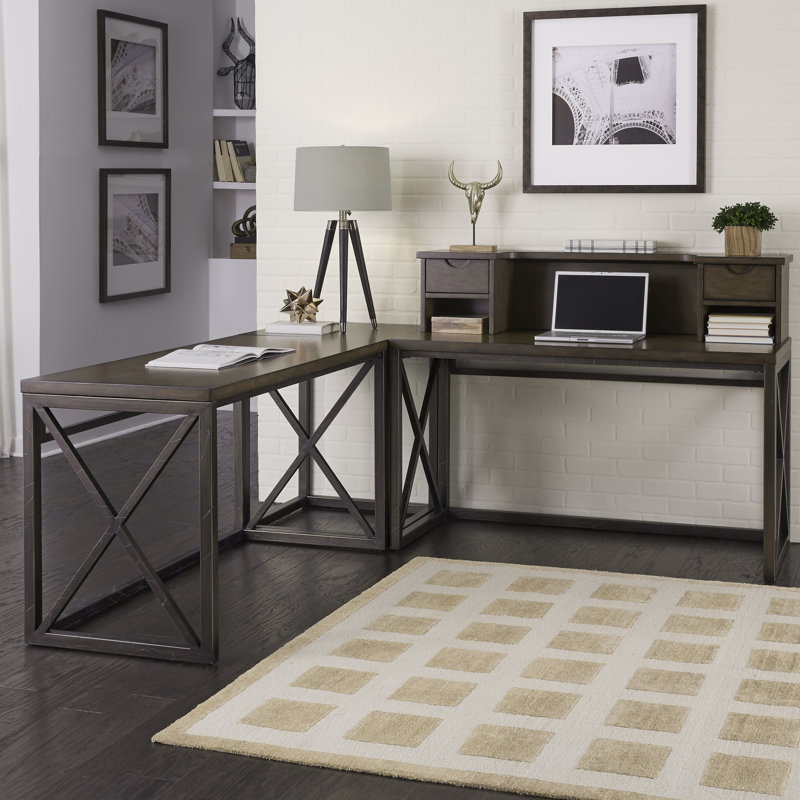 Williston Forge Witham Reversible L Shape Executive Desk With