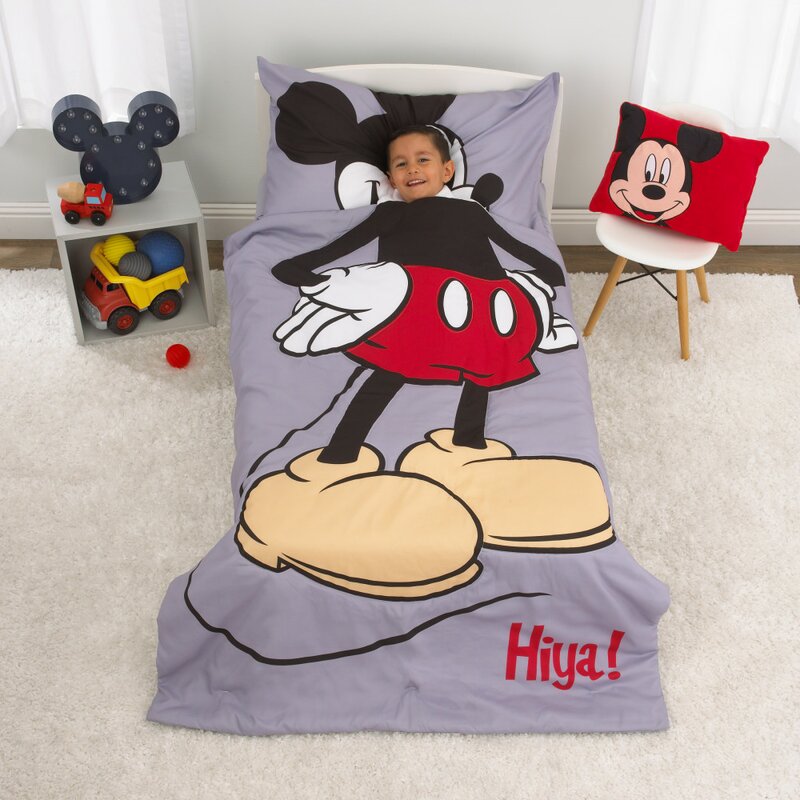 Disney Mickey Mouse 4 Piece Toddler Bedding Set Wayfair