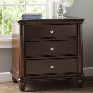 Bancroft Woods 3 Drawer Nightstand by Alcott Hill