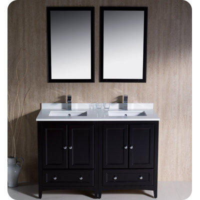 Find the Perfect Black Double 48 Inch Vanities | Wayfair