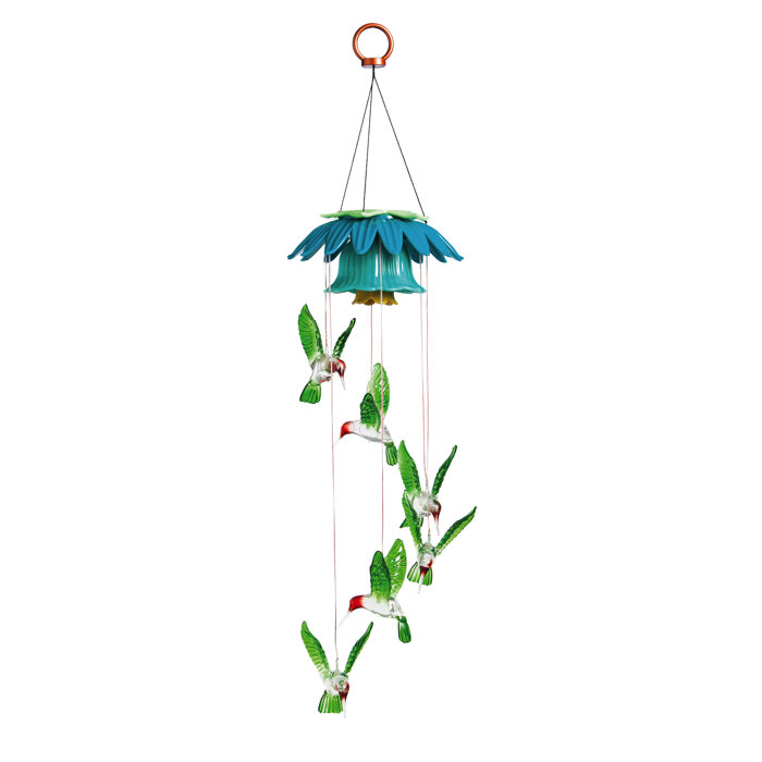 Harriet Bee Allyssa Color Changing Hummingbirds Solar Mobile