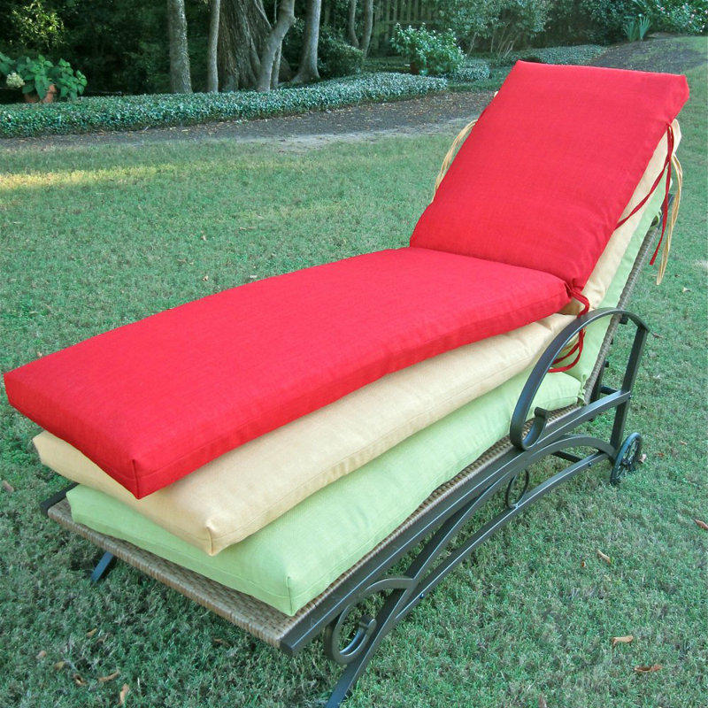 Blazing Needles Outdoor Patio Chaise Lounge Cushion Reviews Outdoor Patio Chaise Lounge Cushion
