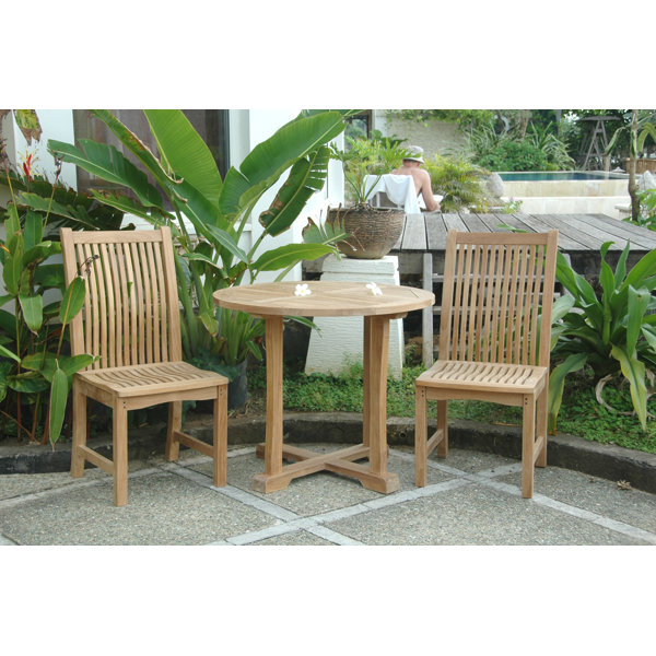 Bahama Chicago 3 Piece Teak Bistro Set by Anderson Teak