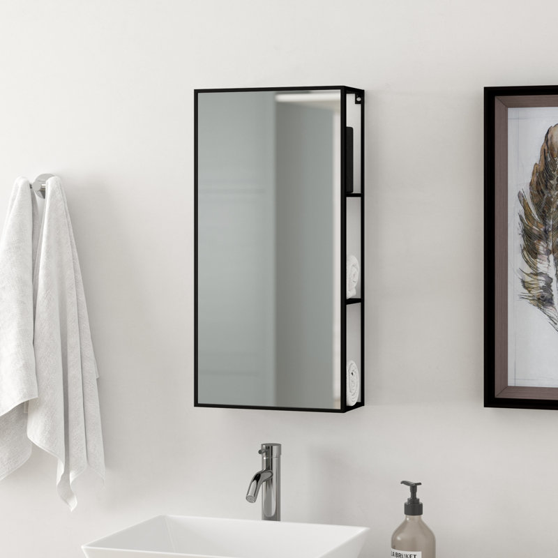 Umbra Cubiko Cabinet 30 4cm X 61 2cm Mirrored Wall Mounted Cabinet Reviews Wayfair Co Uk