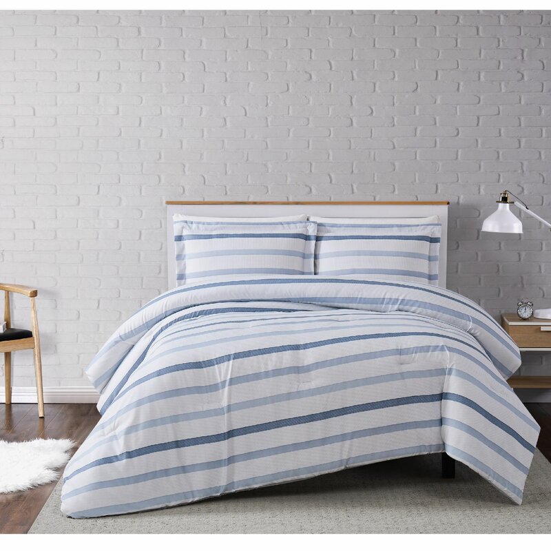 Truly Soft Waffle Stripe Duvet Cover Set Wayfair