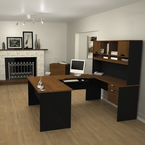 Innova U-Shape Desk Office Suite by Bestar