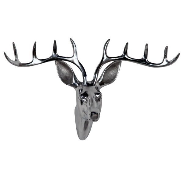 Homestead Living Aluminium Stag Head Wall Décor Wayfair Co Uk
