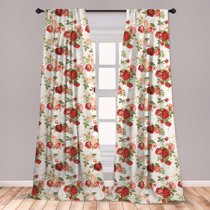 Roses Curtains Wayfair