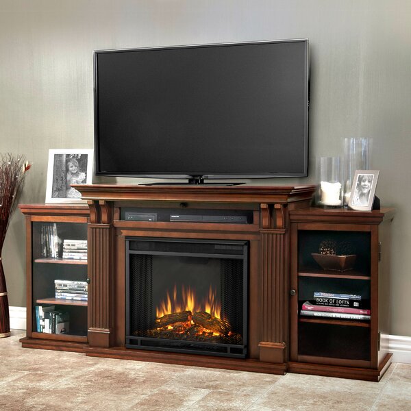 Calie TV Stand With Electric Fireplace Included By Real Flame