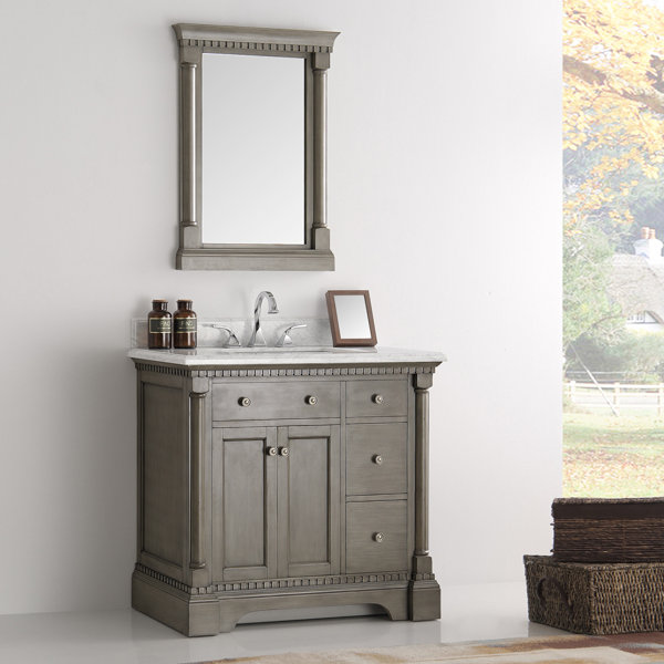 Kingston 37 Single Bathroom Vanity Set with Mirror by Fresca