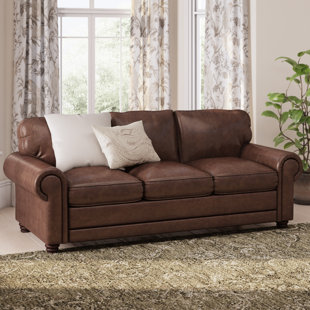 Small Leather Couch Wayfair Lambdin Leather Sofa