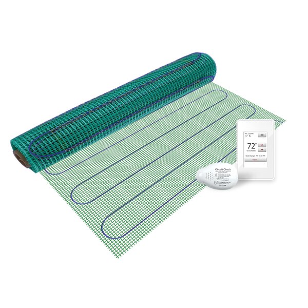 Floor Heating Kit with Easy Mat and NSpire Touch Programmable Thermostat by WarmlyYours
