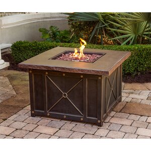 Square Propane Gas Fire Pit Table