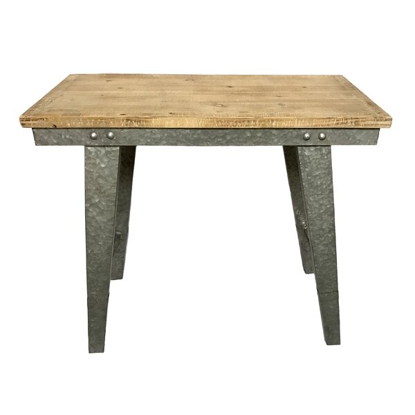 Review Pickard Wood And Galvanized Farmhouse Console Table