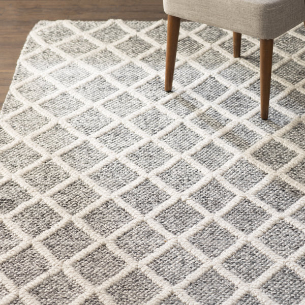 Billie Hand-Tufted Ivory/Black Area Rug by Laurel Foundry Modern Farmhouse