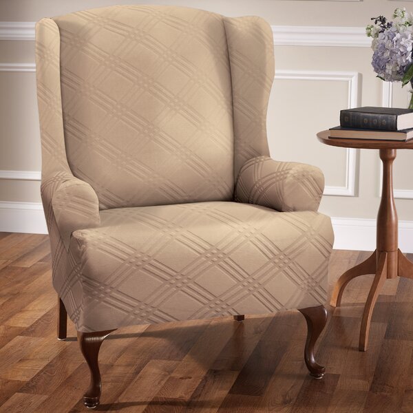 Sensations T-Cushion Wingback Slipcover By Red Barrel Studio
