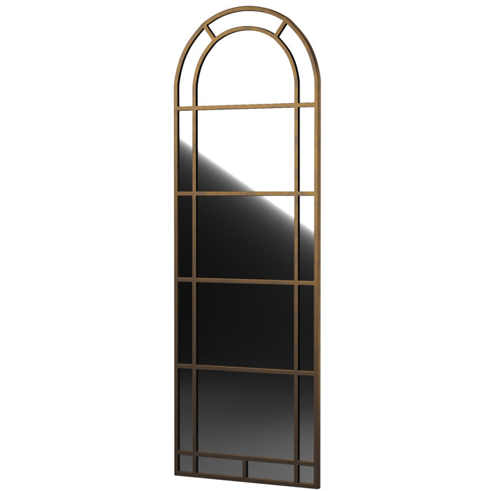 Alcott Hill Nicastro Arched Pier Contemporary Full Length Mirror