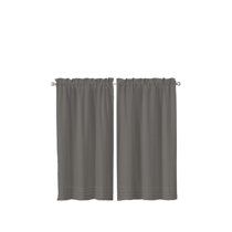 Wayfair | Gray & Silver Tier Valances & Kitchen Curtains You ...