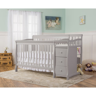 Grey Crib Changing Table Combo You Ll Love Wayfair Quickview