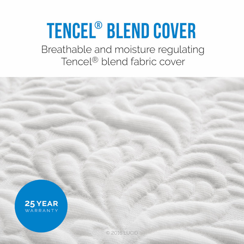 Lucid 16" Plush Gel Memory Foam Mattress & Reviews Wayfair