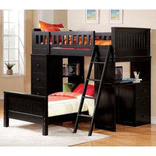 Bunk Beds Loft With Desks Wayfair Otha Loft Bed
