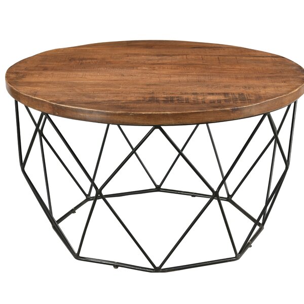 Fatima Round Cocktail Table With Tray Top By Union Rustic